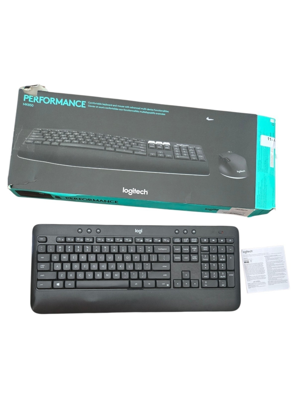Logitech K540 Keyboard + M510 Mouse Bundle With 2 Receivers - Used - READ DESC.